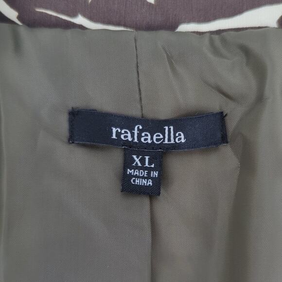 EUC Rafaella Cheetah Swirl Jacket Cotton Blend Womens XL - Picture 4 of 5